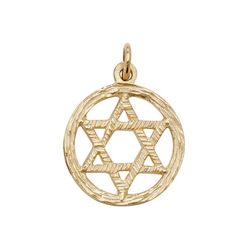 9ct Gold Star of David Pendant - PN451