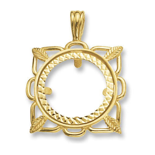 9ct Gold Full Coin Mount Pendant - PN510F