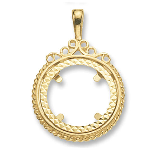 9ct Gold Full Coin Mount Pendant - PN515F