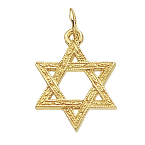 9ct Gold Star of David Pendant - PN666